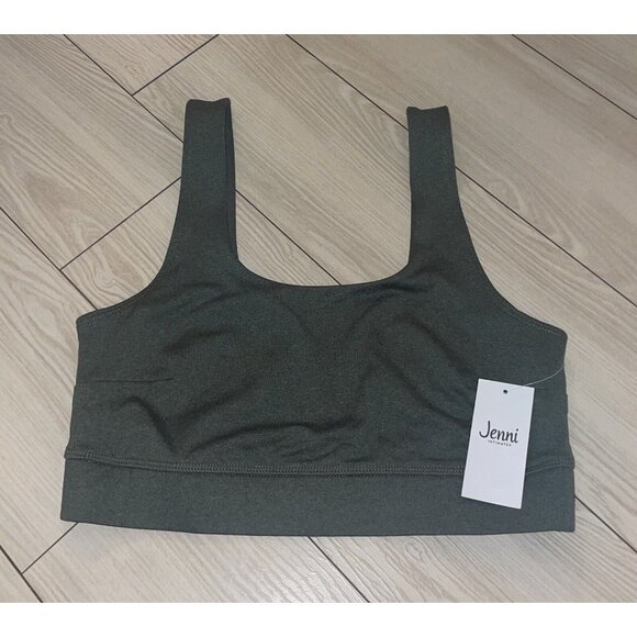 Jenni Square Neck Bra Bralette Bra Unlined WF WPL8046 M Medium Green New Nwt - Picture 2 of 4